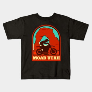 Retro Moab Utah Kids T-Shirt